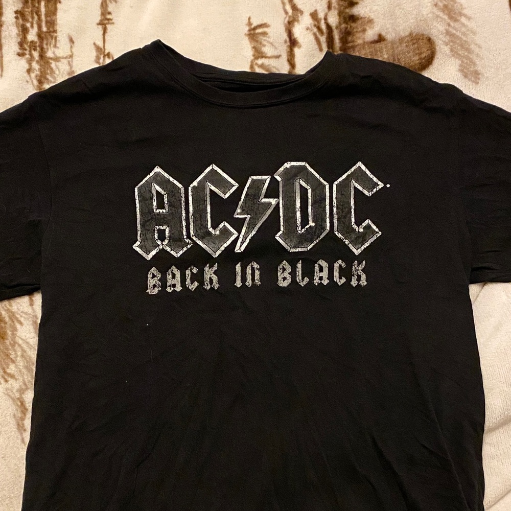 AC/DC Black Graphic Tee